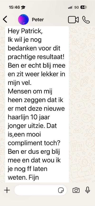 WhatsApp review Hair Tattoo Limburg
